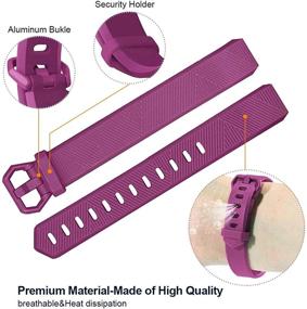 img 2 attached to 📦 JOMOQ Replacement Bands for Fitbit Alta, Alta HR & Ace - Customizable, Waterproof, Adjustable Wristbands for Women & Men