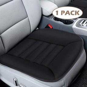 img 4 attached to 🚘 Enhance Your Driving and Seating Comfort with MYFAMIREA Car Seat Cushion Pad - Memory Foam, Non-Slip, Black