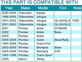 img 1 attached to 🔧 Задняя втулка колеса и сборка подшипника IRONTEK для Buick Allure 2005-2009, Lacrosse 2005-2009, Chevrolet Impala 2000-2005 (все модели), Pontiac Aztek 2001-2005 (передний привод) - 5-пятишпиндельное колесо с ABS (левое и правое)