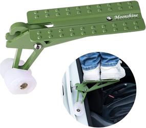 img 4 attached to Universal Door Pedals - MoonshineStillPro: Top Army Green Door Latch, Folding Roof Racks (500 lbs. Weight)
