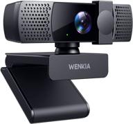 📷 1080p webcam with dual stereo microphones, privacy cover, auto light correction – wenkia 2021 hd usb web computer camera for video conferences, calls – windows, mac, pc, laptop compatible logo