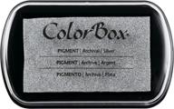 металлическая серебристая подушка для тиснения clearsnap colorbox classic pigment полного размера логотип