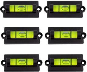 img 4 attached to 🔒 LudoPam Mini Bubble Spirit Level - Standard Levels for RV, Travel Trailer, Camper, Tripod, Phonograph, Turntable - 6 Pack