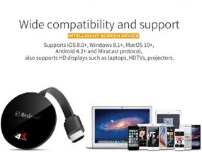 img 2 attached to 📺 MiraScreen Miracast Dongle for TV: 4K/2K Resolution, 2.4G WiFi, iOS/Android/Windows/MacOS Compatible, Airplay/Miracast/DLNA Support