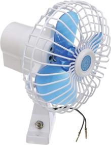 img 2 attached to Seachoice 71451 12V DC Oscillating Fan 💨 – 6 Inch – Enhanced 90 Degree Oscillation