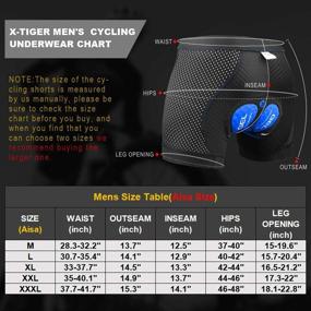 img 2 attached to 🚴 X-TIGER Men's Cycling Underwear Shorts 5D Padded Gel: Breathable & Adsorbent Design