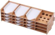 🔹 wooden diamond painting tray organizer, multi-boat holder, diamond painting supplies kit, jar containers, beading storage tray diy craft (set of 3) logo