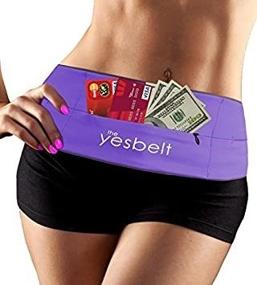 img 2 attached to 👍 YesBelt #1 Reversible Running Belt and Waist Pack with Zipper - Smartphone Friendly Sports Armband Alternative - Fits iPhone 6 Plus - Ultimate Travel Money Belt - Fashionable Fitness Zip 'n Flip Band for Workout