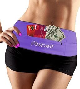 img 1 attached to 👍 YesBelt #1 Reversible Running Belt and Waist Pack with Zipper - Smartphone Friendly Sports Armband Alternative - Fits iPhone 6 Plus - Ultimate Travel Money Belt - Fashionable Fitness Zip 'n Flip Band for Workout