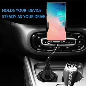 img 3 attached to 📱 Merfinova Fast Wireless Phone Cup Holder Car Charger: Universal Adjustable Mount with Wireless Charging