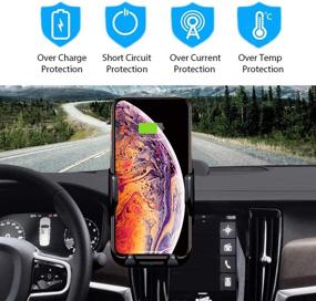 img 1 attached to 📱 Merfinova Fast Wireless Phone Cup Holder Car Charger: Universal Adjustable Mount with Wireless Charging