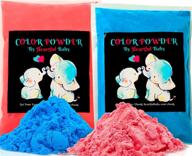 👶 premium baby gender reveal party supplies - 2lb pink and 2 lb blue color powder bags - free bonus ebook included - celebrate girl or boy announcement - holi festival inspired colored powder smoke bomb - suitable for car exhaust burnout & 5k fun run events logo