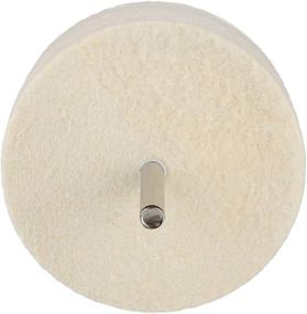 img 1 attached to 🧹 STARVAST 75mm Felt Polishing Buffing Wheel: 3-inch Wool Wheel for Cerium Oxide Polishing