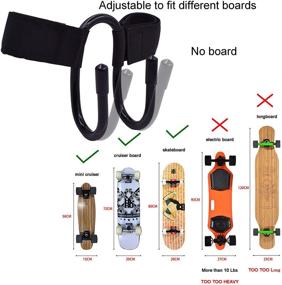 img 2 attached to 🎒 YYST Backpack Attachment Rack Hook Holder for Mini Cruiser, Cruiser Board, and Skateboard - Universal Fit for Most Backpacks - Convenient and Easy to Use - No Backpack Required