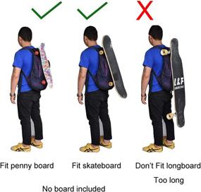 img 1 attached to 🎒 YYST Backpack Attachment Rack Hook Holder for Mini Cruiser, Cruiser Board, and Skateboard - Universal Fit for Most Backpacks - Convenient and Easy to Use - No Backpack Required