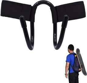 img 4 attached to 🎒 YYST Backpack Attachment Rack Hook Holder for Mini Cruiser, Cruiser Board, and Skateboard - Universal Fit for Most Backpacks - Convenient and Easy to Use - No Backpack Required