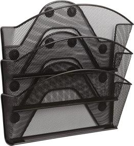 img 3 attached to 📁 Safco Products Onyx Magnetic Mesh Triple File Pocket: Convenient Space-saving Solution with Durable Steel Mesh Construction and Black Powder Coat Finish