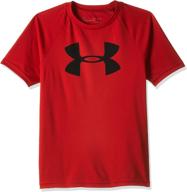 👕 boys' tech big logo short sleeve gym t-shirt by under armour логотип