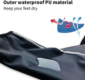 img 2 attached to Lipport Waterproof Cycling Overshoes Thermal