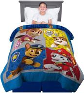 🐾 snuggle up with the franco kids bedding super soft reversible comforter, twin/full size 72" x 86", paw patrol logo