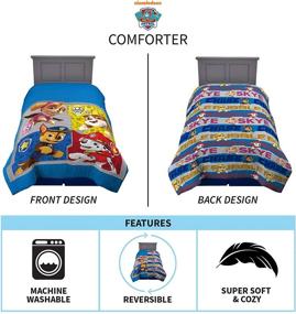 img 2 attached to 🐾 Snuggle Up with the Franco Kids Bedding Super Soft Reversible Comforter, Twin/Full Size 72" x 86", Paw Patrol