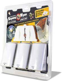 img 3 attached to 🪰 Sticky Wick LED UV Bug Catcher (Multi-Pack) - Plug-in Bug Zapper - UV Night Light - Safe for Indoor Use - Adhesive Inserts Included