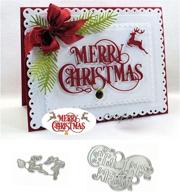 🦌 merry christmas reindeer metal cutting die cuts for diy crafts, card making & scrapbooking logo