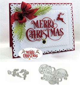 img 2 attached to 🦌 Merry Christmas Reindeer Metal Cutting Die Cuts for DIY Crafts, Card Making & Scrapbooking