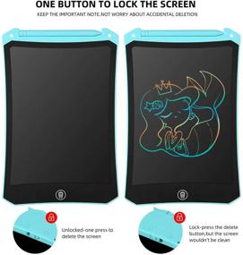 img 1 attached to 🖊️ Cimetech 8.5-Inch LCD Writing Tablet - Digital & Colorful Screen Doodle Board for Kids and Adults - Handwriting, Drawing & Note Taking - Perfect Gift for Home, School, and Office - Blue