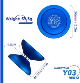 img 1 attached to Enhance Your Yo-Yo Play with MAGICYOYO Professional Unresponsive Replacement Strings in Blue