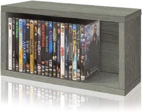 img 4 attached to 📚 Organize Your PS5 Games, DVDs, and Blu-Rays with Way Basics Media Storage Rack Shelf Organizer – Tool-Free Assembly, Sustainable Non-Toxic zBoard Paperboard, Grey