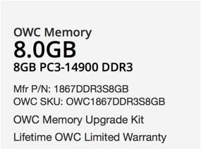 img 3 attached to Память OWC 8 ГБ PC14900 DDR3 1866 МГц SO-DIMM, совместимая с IMac 27" 2015 года (позднее)