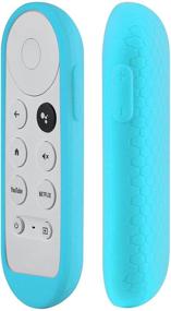 img 3 attached to 📺 SYMOTOP Blue Silicone Case for Google TV 2020 Voice Remote - Shockproof Protective Cover Skin for Chromecast with Google TV 2020 Remote Control