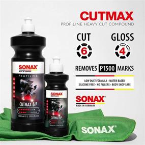img 3 attached to Sonax Profiline CutMax - 33.8 fl. oz. Automotive Paint Cutting Compound