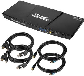 img 4 attached to 🖥️ TESmart 2 ПК Дуальный Монитор KVM Переключатель 4K @60Гц - Поддержка HDCP 2.2