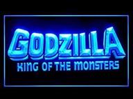 🔥 bayyon godzilla king of the monsters bar led light sign - 12x8 inch: the ultimate decoration piece! logo