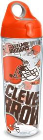 img 4 attached to 🏈 Tervis Made in USA Double Walled NFL Cleveland Browns Insulated Tumbler Cup - 24oz Water Bottle, All Over: Keeps Drinks Cold & Hot