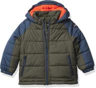 warm winter jacket with sherpa lining for boys - jackets & coats logo