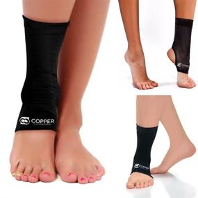 img 4 attached to Copper Recovery Ankle Compression Sleeve