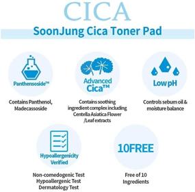 img 3 attached to Etude SoonJung CICA Relief Toner 200ml - Korean Facial Care for Sensitive, Irritated Skin with Soothing and Hydrating Effects, Suitable for All Skin Types, Promotes Skin Barrier and Moisturization