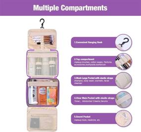 img 2 attached to Ultimate Water Resistant Travel Organizer: Detachable Essentials & Accessories