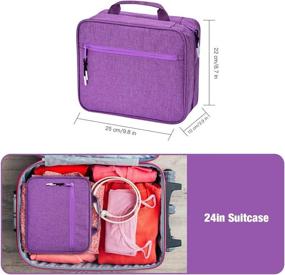 img 3 attached to Ultimate Water Resistant Travel Organizer: Detachable Essentials & Accessories
