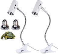 🦎 slashcool 25w reptile uva uvb lamp - upgraded lengthened stand & socket - 2-pack with bonus bulbs logo