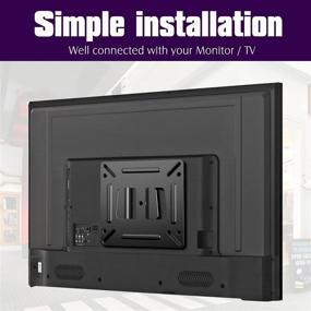 img 3 attached to 📺 Space-Saving SJBRWN RV TV Wall Mount: 14-24 Inch LED LCD, Ultra Slim, Low Profile, Max Load 33 lbs, VESA 100x100mm