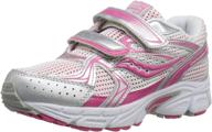 saucony girls cohesion h&l running shoe: little kid/big kid sizes available logo