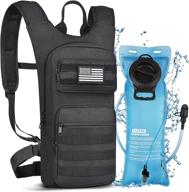 🎒 noola tactical hydration backpack with 3l tpu water bladder - ideal for hiking, biking, running, and climbing - men's and women's hydration pack logo