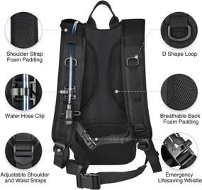 img 1 attached to 🎒 NOOLA Tactical Hydration Backpack with 3L TPU Water Bladder - Ideal for Hiking, Biking, Running, and Climbing - Men's and Women's Hydration Pack