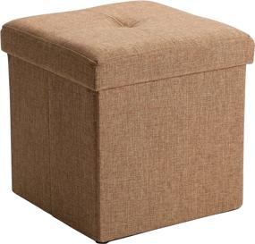 img 4 attached to Simplify F 0636 NATURAL Storage Ottoman Beige