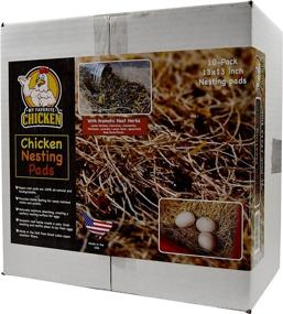 img 4 attached to 10-Pack Chicken Nesting Pads: Aromatic Nest Herbs, Natural Excelsior Aspen Fiber Poultry Bedding - 13 x 13 Inches
