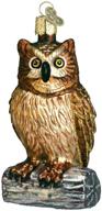 wise owl old world christmas glass blown ornaments for christmas tree logo